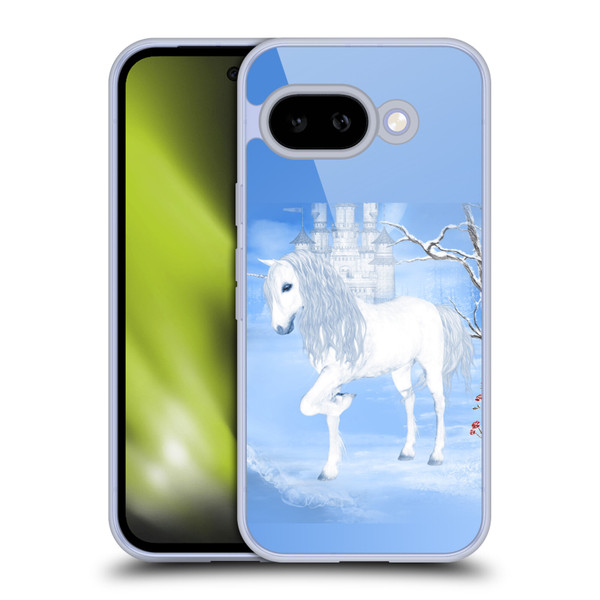 Simone Gatterwe Pegasus And Unicorns White Unicorn Soft Gel Case for Google Pixel 9A