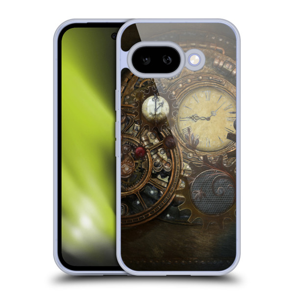 Simone Gatterwe Steampunk Clocks Soft Gel Case for Google Pixel 9A