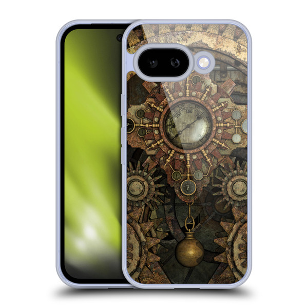 Simone Gatterwe Steampunk Rusty Vintage Gears Soft Gel Case for Google Pixel 9A