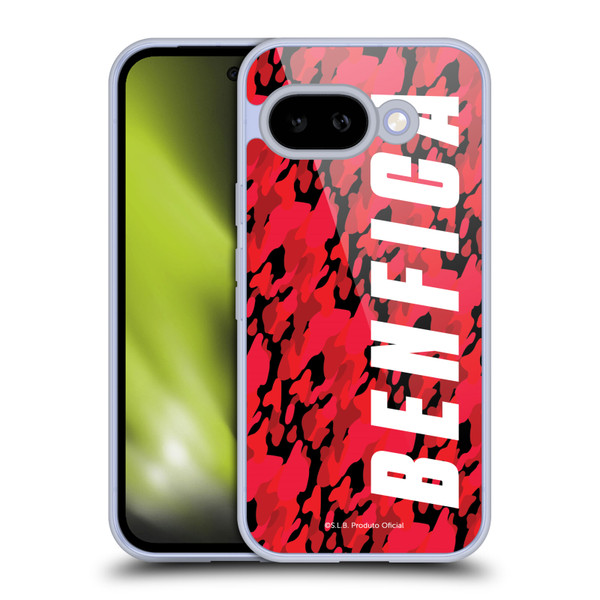 S.L. Benfica 2021/22 Crest Camouflage Soft Gel Case for Google Pixel 9A