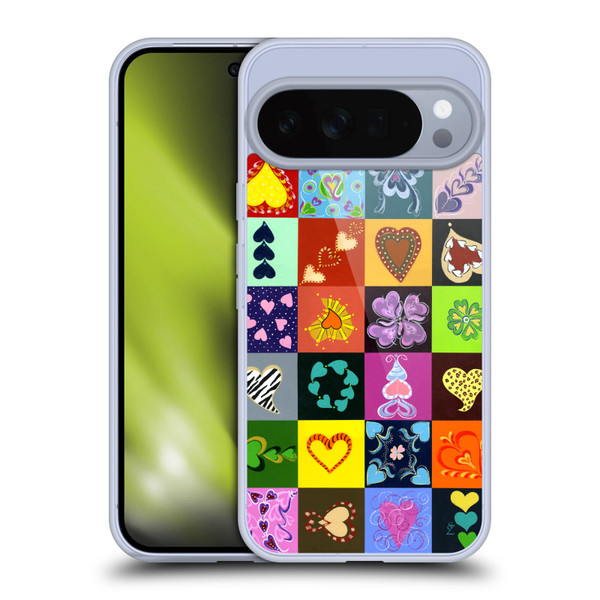 Suzan Lind Colours & Patterns Heart Quilt Soft Gel Case for Google Pixel 10 Pro XL