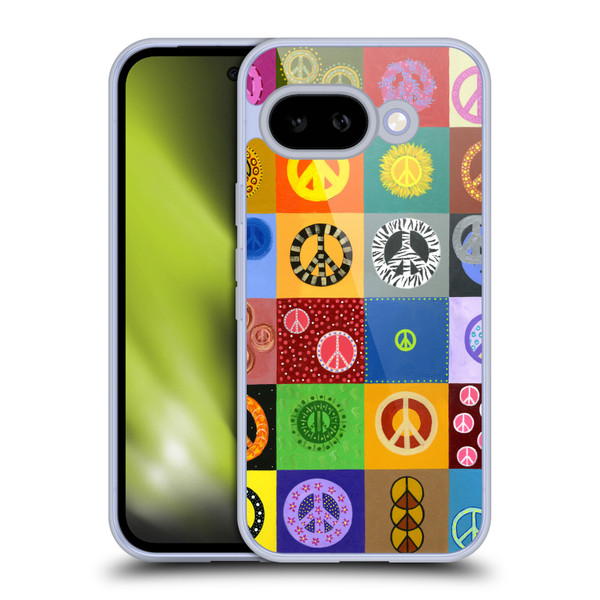 Suzan Lind Colours & Patterns Peace Quilt Soft Gel Case for Google Pixel 9A