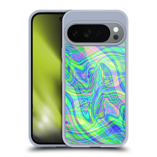 Suzan Lind Marble Green Purple Soft Gel Case for Google Pixel 10