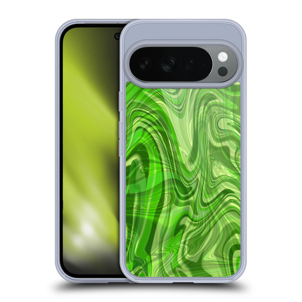 Suzan Lind Marble Green Soft Gel Case for Google Pixel 10