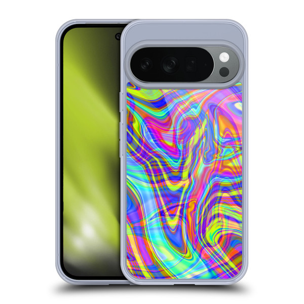 Suzan Lind Marble Illusion Rainbow Soft Gel Case for Google Pixel 10