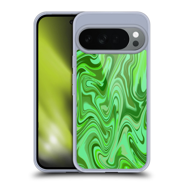 Suzan Lind Marble Light Green Soft Gel Case for Google Pixel 10