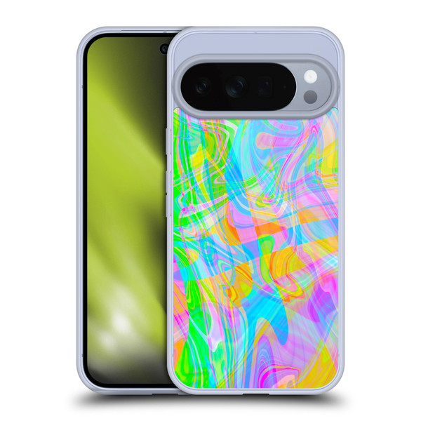 Suzan Lind Marble Abstract Rainbow Soft Gel Case for Google Pixel 10 Pro XL