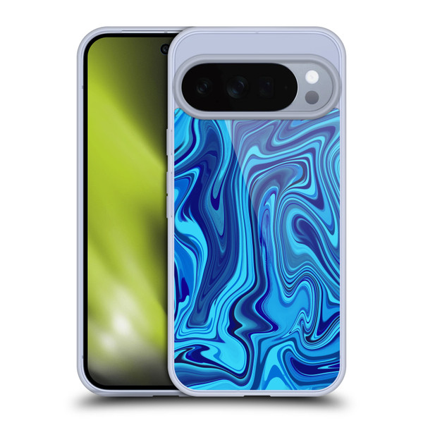 Suzan Lind Marble Blue Soft Gel Case for Google Pixel 10 Pro XL