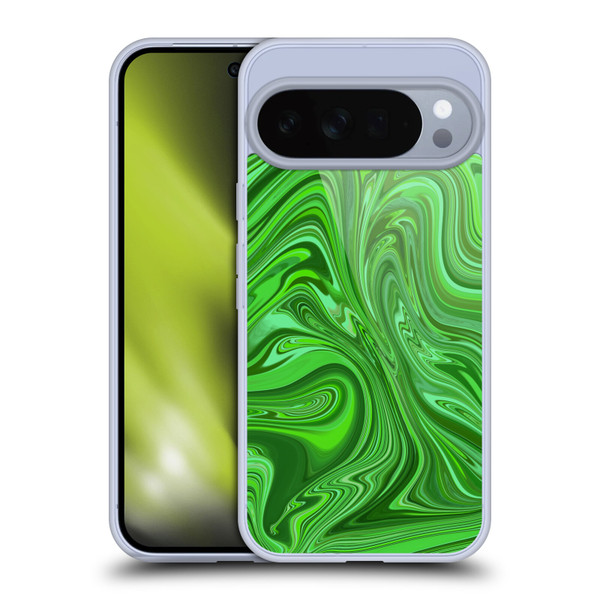 Suzan Lind Marble Emerald Green Soft Gel Case for Google Pixel 10 Pro XL