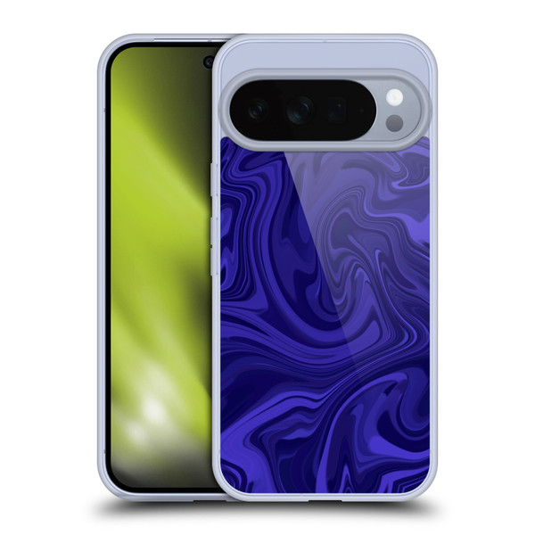 Suzan Lind Marble Indigo Soft Gel Case for Google Pixel 10 Pro XL