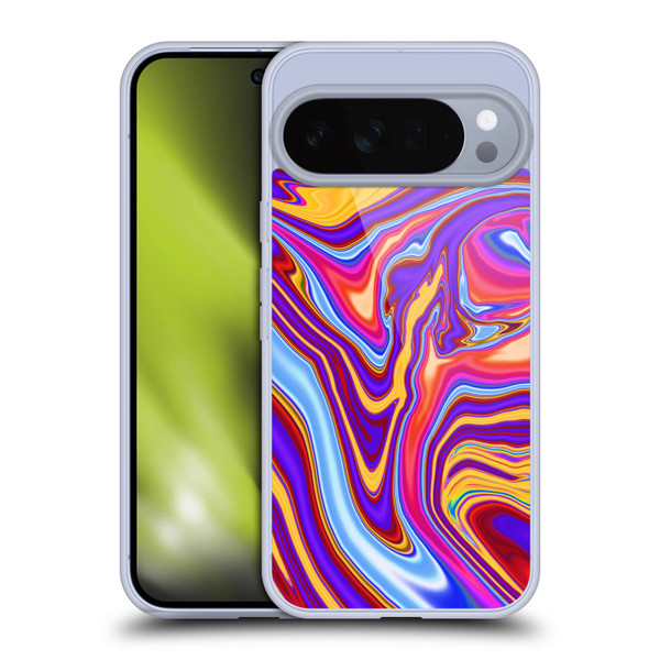 Suzan Lind Marble Purple Yellow Red Soft Gel Case for Google Pixel 10 Pro XL