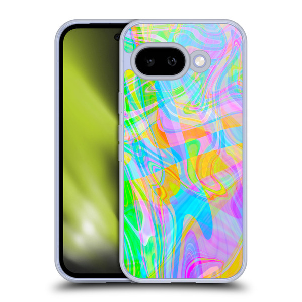 Suzan Lind Marble Abstract Rainbow Soft Gel Case for Google Pixel 9A