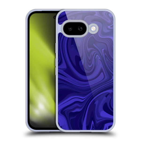 Suzan Lind Marble Indigo Soft Gel Case for Google Pixel 9A