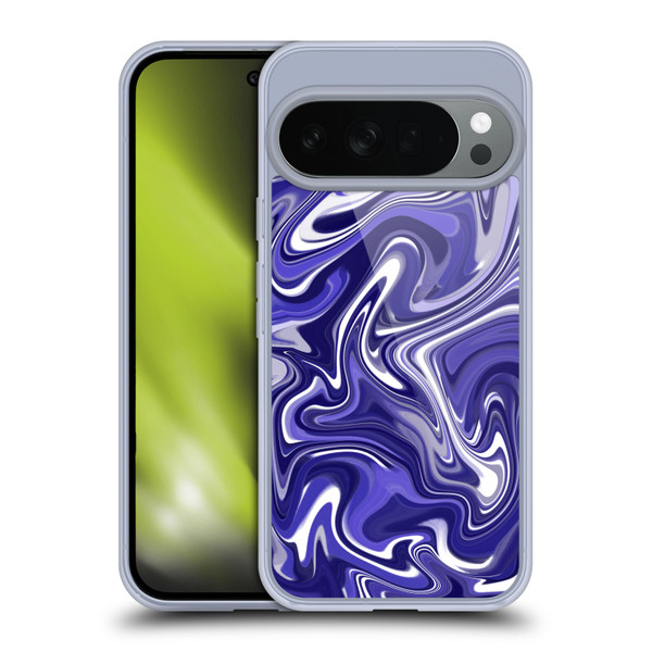 Suzan Lind Marble 2 Dark Violet Soft Gel Case for Google Pixel 10