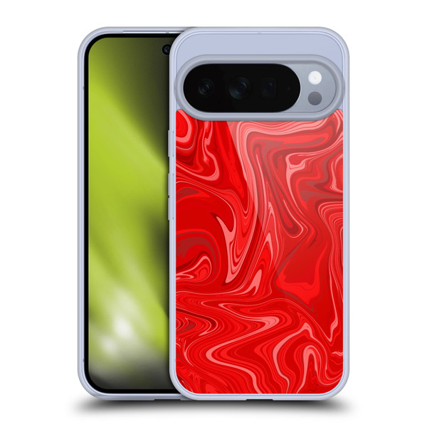 Suzan Lind Marble 2 Red Soft Gel Case for Google Pixel 10 Pro XL