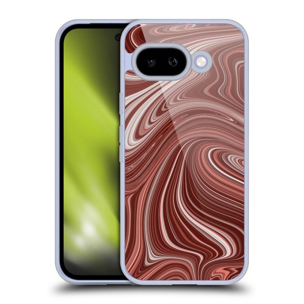 Suzan Lind Marble Swirls Red Soft Gel Case for Google Pixel 9A