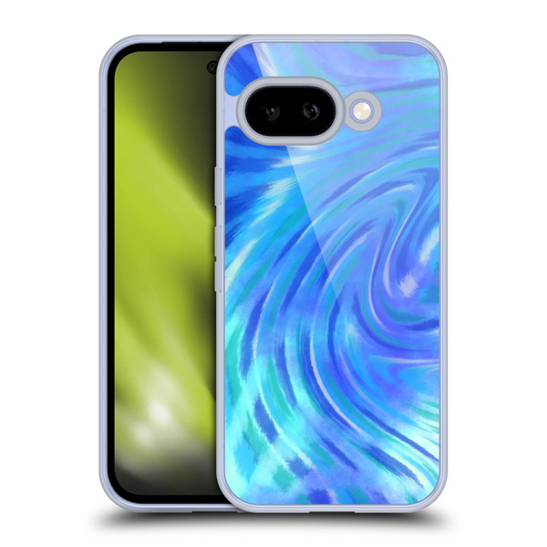 Suzan Lind Tie Dye 2 Deep Blue Soft Gel Case for Google Pixel 9A