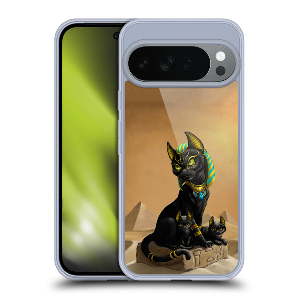 Stanley Morrison Art Egyptian Bastet Cat & Kittens Soft Gel Case for Google Pixel 10