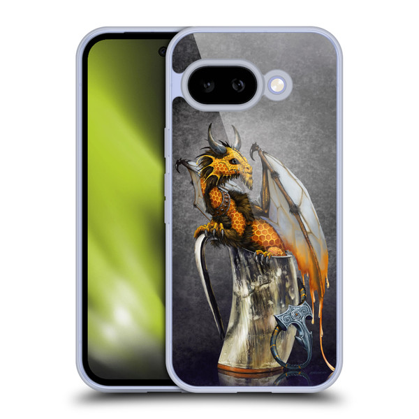 Stanley Morrison Art Dragon In Viking Horn Mug Soft Gel Case for Google Pixel 9A