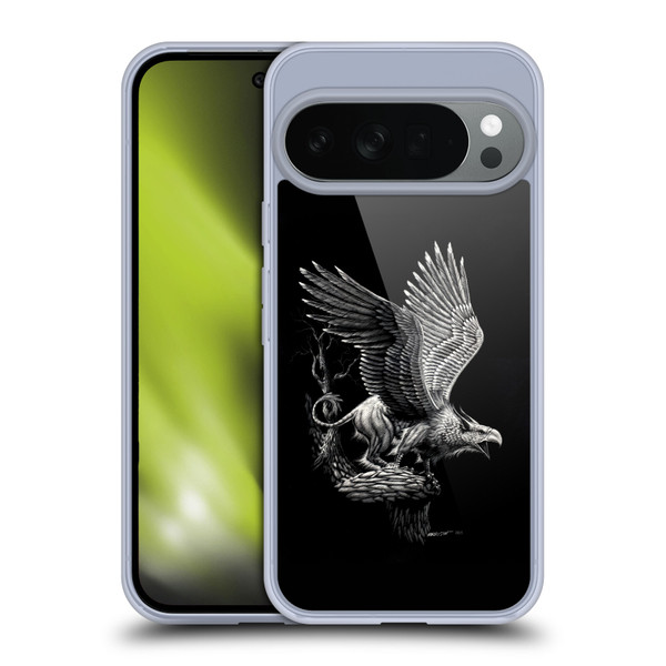 Stanley Morrison Black And White Griffon Soft Gel Case for Google Pixel 10