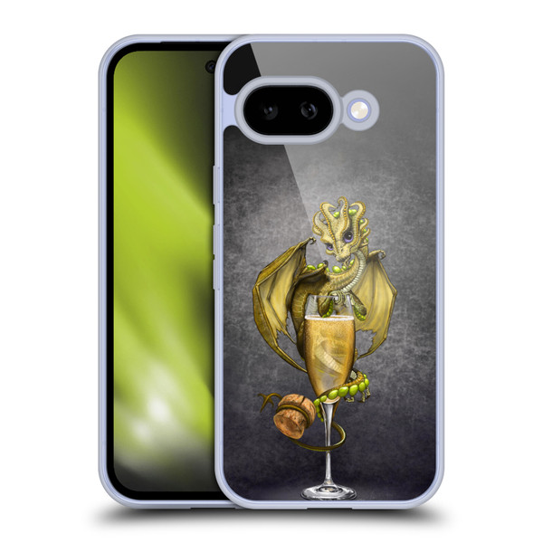 Stanley Morrison Dragons Gold Champagne Glass Soft Gel Case for Google Pixel 9A