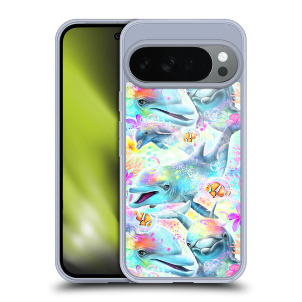 Sheena Pike Animals Rainbow Dolphins & Fish Soft Gel Case for Google Pixel 10