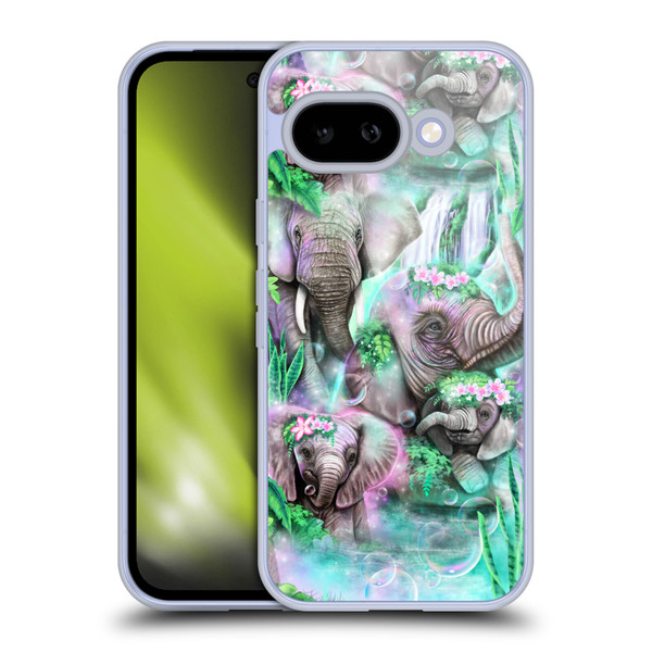 Sheena Pike Animals Daydream Elephants Lagoon Soft Gel Case for Google Pixel 9A