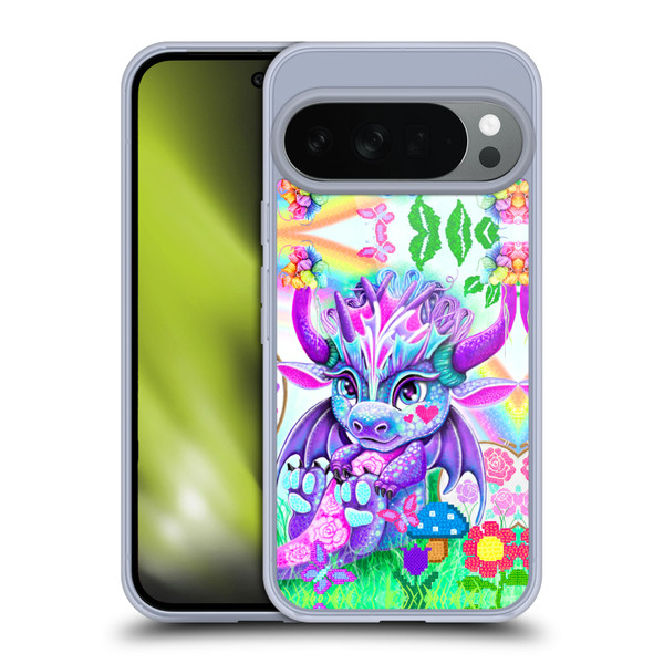 Sheena Pike Dragons Cross-Stitch Lil Dragonz Soft Gel Case for Google Pixel 10