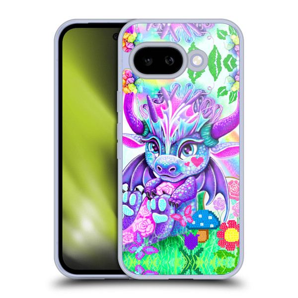 Sheena Pike Dragons Cross-Stitch Lil Dragonz Soft Gel Case for Google Pixel 9A