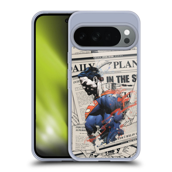 Superman DC Comics 80th Anniversary Newspaper Soft Gel Case for Google Pixel 10
