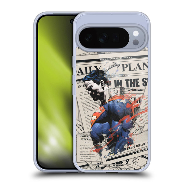 Superman DC Comics 80th Anniversary Newspaper Soft Gel Case for Google Pixel 10 Pro XL
