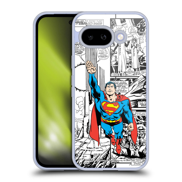 Superman DC Comics Comicbook Art Flight Soft Gel Case for Google Pixel 9A