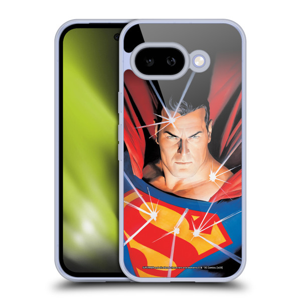 Superman DC Comics Famous Comic Book Covers Mythology Soft Gel Case for Google Pixel 9A