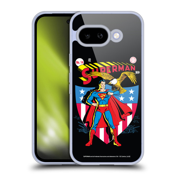 Superman DC Comics Famous Comic Book Covers Number 14 Soft Gel Case for Google Pixel 9A