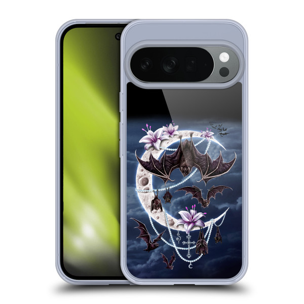Sarah Richter Animals Gothic Bats & Crescent Moon Soft Gel Case for Google Pixel 10