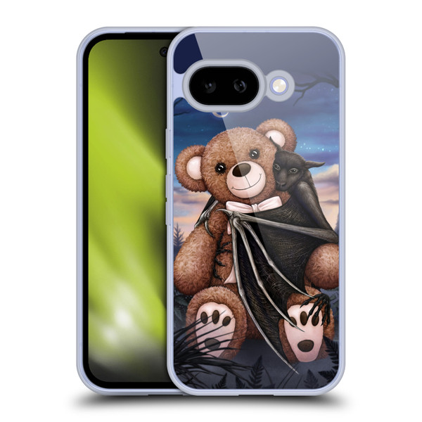 Sarah Richter Animals Bat Cuddling A Toy Bear Soft Gel Case for Google Pixel 9A