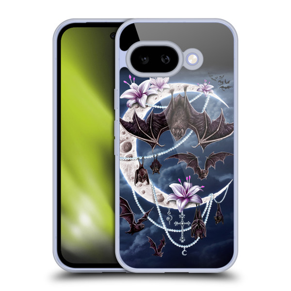 Sarah Richter Animals Gothic Bats & Crescent Moon Soft Gel Case for Google Pixel 9A