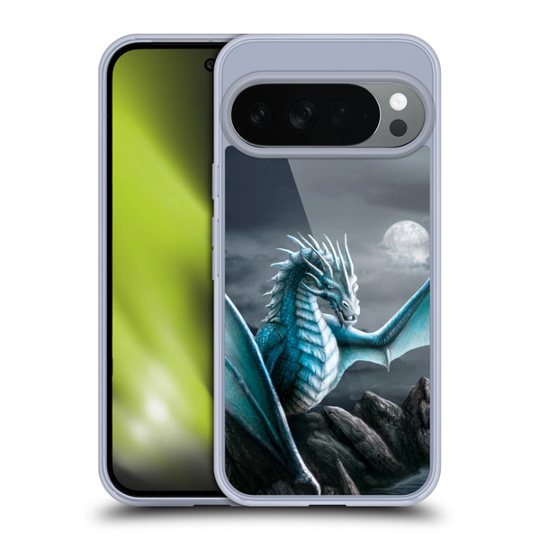 Sarah Richter Fantasy Creatures Blue Water Dragon Soft Gel Case for Google Pixel 10