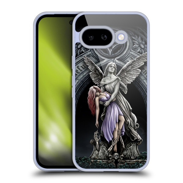 Sarah Richter Gothic Stone Angel With Skull Soft Gel Case for Google Pixel 9A