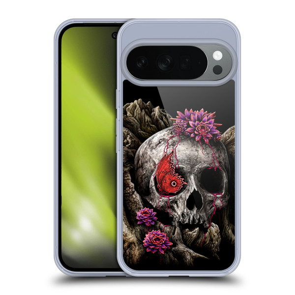 Sarah Richter Skulls Butterfly And Flowers Soft Gel Case for Google Pixel 10