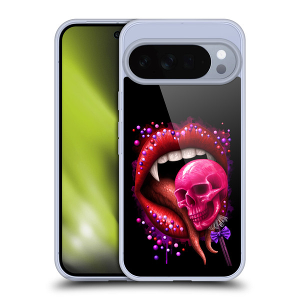 Sarah Richter Skulls Red Vampire Candy Lips Soft Gel Case for Google Pixel 10 Pro XL