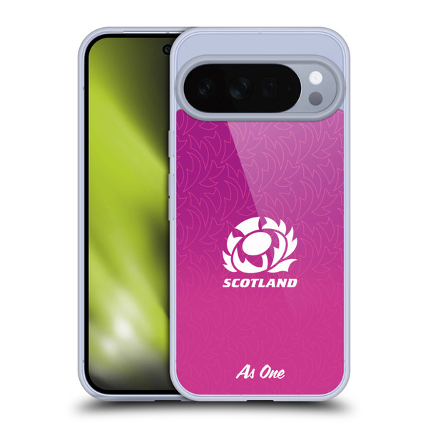 Scotland Rugby Graphics Gradient Pattern Soft Gel Case for Google Pixel 10 Pro XL