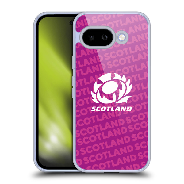 Scotland Rugby Graphics Logo Purple Soft Gel Case for Google Pixel 9A