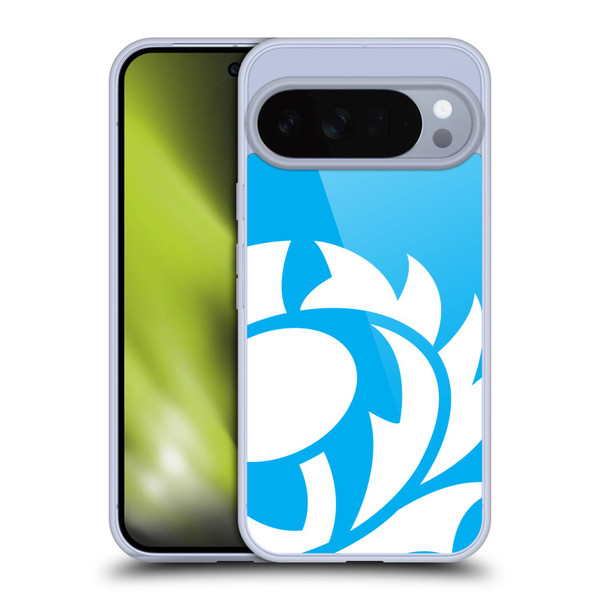 Scotland Rugby Oversized Thistle Sky Blue Soft Gel Case for Google Pixel 10 Pro XL