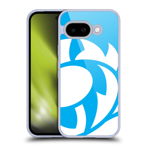 Scotland Rugby Oversized Thistle Sky Blue Soft Gel Case for Google Pixel 9A