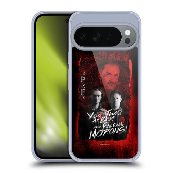 Supernatural Graphic Castiel Soft Gel Case for Google Pixel 10