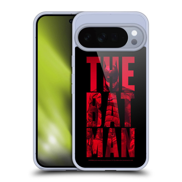 The Batman Neo-Noir Graphics Typography Soft Gel Case for Google Pixel 10 Pro XL
