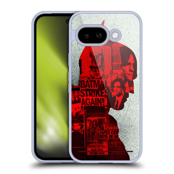 The Batman Neo-Noir Graphics Collage Soft Gel Case for Google Pixel 9A