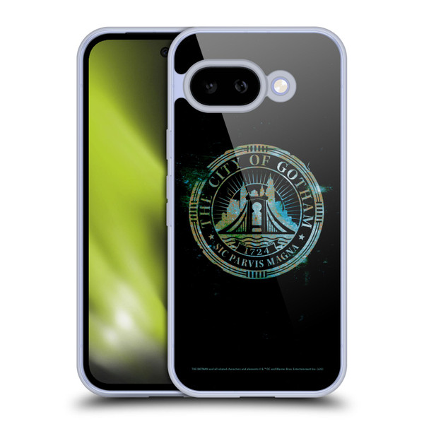 The Batman Neo-Noir Graphics Gotham City Badge Soft Gel Case for Google Pixel 9A