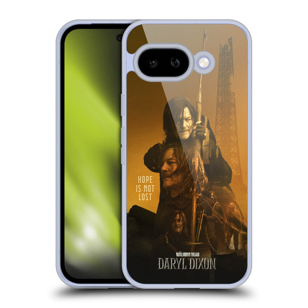The Walking Dead: Daryl Dixon Key Art Double Exposure Soft Gel Case for Google Pixel 9A